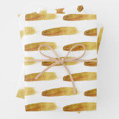 Moderne abstrakte Pinselstriche Geschenkpapier Set (Beispiel)