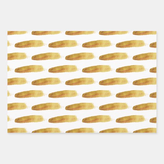 Moderne abstrakte Pinselstriche Geschenkpapier Set (Vorderseite)