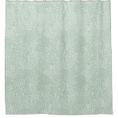 Moderne Abstrakte Pinselstriche, grün Duschvorhang (Vorderseite)