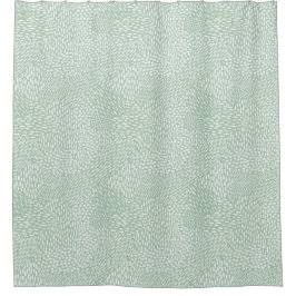 Moderne Abstrakte Pinselstriche, grün Duschvorhang