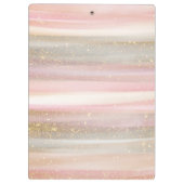 Moderne Abstrakte Pinselstriche mit Glitzer Klemmbrett (Rückseite)
