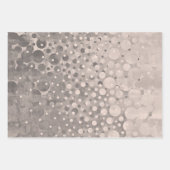 Moderne Abstrakte Polka Dots gemustert Geschenkpapier Set (Vorderseite 3)