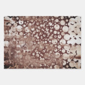 Moderne Abstrakte Polka Dots gemustert Geschenkpapier Set (Vorderseite 2)