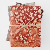 Moderne Abstrakte Polka Dots gemustert Geschenkpapier Set (Beispiel)