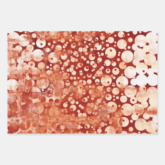 Moderne Abstrakte Polka Dots gemustert Geschenkpapier Set (Vorderseite)