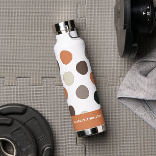 Moderne Abstrakte Polka Dots von Boho Trinkflasche