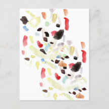 Moderne Abstrakte Postkarte