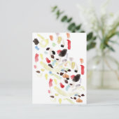 Moderne Abstrakte Postkarte (Stehend Vorderseite)