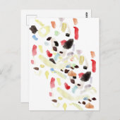 Moderne Abstrakte Postkarte (Vorne/Hinten)
