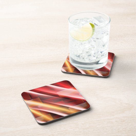 Moderne Abstrakte Print Art Deco Digital Art Getränkeuntersetzer (Rechte Seite)