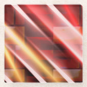 Moderne Abstrakte Print Art Deco Digital Art Glasuntersetzer (Vorderseite)