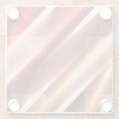 Moderne Abstrakte Print Art Deco Digital Art Glasuntersetzer (Rückseite)