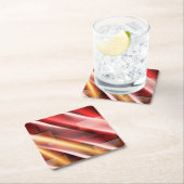 Moderne Abstrakte Print Art Deco Digital Art Rechteckiger Pappuntersetzer (Vor Ort)