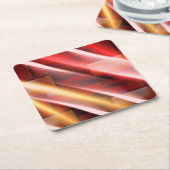 Moderne Abstrakte Print Art Deco Digital Art Rechteckiger Pappuntersetzer (angewinkelt)