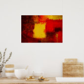 Moderne Abstrakte Print Minimalistisch Art Deco Poster (Küche)