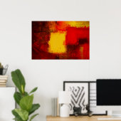 Moderne Abstrakte Print Minimalistisch Art Deco Poster (Heimbüro)