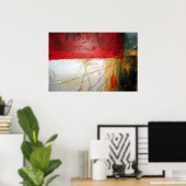 Moderne Abstrakte Printmedien - Minimalistische Ku Poster (Heimbüro)