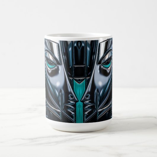 Moderne abstrakte Profilansicht Kaffeetasse (Mittel)