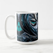 Moderne abstrakte Profilansicht Kaffeetasse (Links)