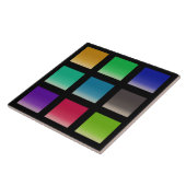 Moderne abstrakte Quadrate Muster Fliese (Seite)