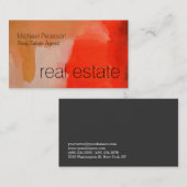 Moderne Abstrakte Real Anwesen Agent Business Card Visitenkarte (Vorne/Hinten)