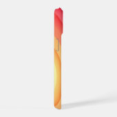 Moderne Abstrakte Regenbogenwellen mit Ihrem Logo iPhone 15 Hülle (Rechte Seite)