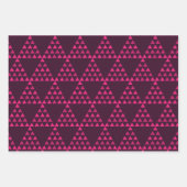 moderne abstrakte Retrogeometrie in Schwarz Geschenkpapier Set (Vorderseite 3)