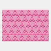 moderne abstrakte Retrogeometrie in Schwarz Geschenkpapier Set (Vorderseite 2)