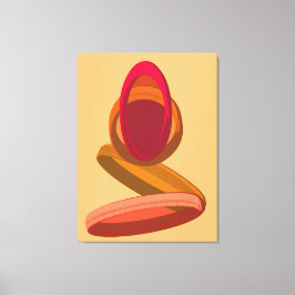 Moderne Abstrakte Ring-Harmonie und Ruhe Leinwanddruck