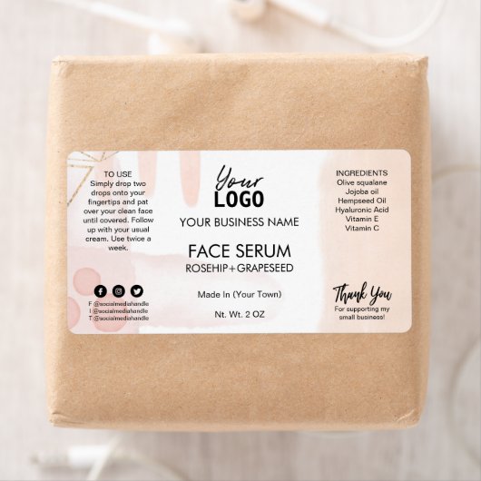 Moderne Abstrakte Rosa-Ölserumschilder (Insitu)