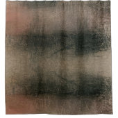 Moderne Abstrakte Rosa Schwarze Gold Grunge Duschvorhang (Vorderseite)