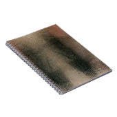 Moderne Abstrakte Rosa Schwarze Gold Grunge Notizblock (Rechte Seite)