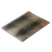 Moderne Abstrakte Rosa Schwarze Gold Grunge Notizblock (Linke Seite)