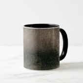 Moderne Abstrakte Rosa Schwarze Gold Grunge Tasse (VorderseiteRechts)