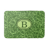 Moderne Abstrakte Rose Muster, Limettengrün Badematte (Vorderseite)