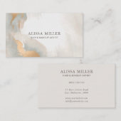 Moderne Abstrakte Rose Visitenkarte (Vorne/Hinten)