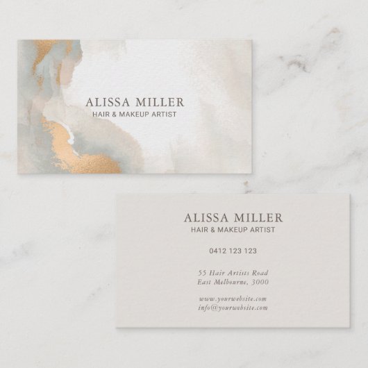 Moderne Abstrakte Rose Visitenkarte (Vorne/Hinten)