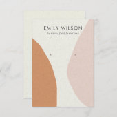 Moderne Abstrakte Rostblütenkunst Begleitkarte (Vorne/Hinten)