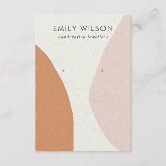 Moderne Abstrakte Rostblütenkunst Begleitkarte (Vorderseite)