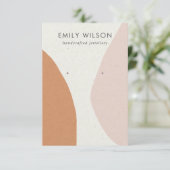 Moderne Abstrakte Rostblütenkunst Begleitkarte (Stehend Vorderseite)