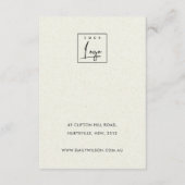 Moderne Abstrakte Rostblütenkunst Begleitkarte (Rückseite)