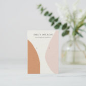 Moderne Abstrakte Rostblütenkunst Visitenkarte (Stehend Vorderseite)