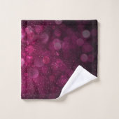 Moderne Abstrakte Rot-Plane-Farbe Badhandtuch Set (Waschlappen)