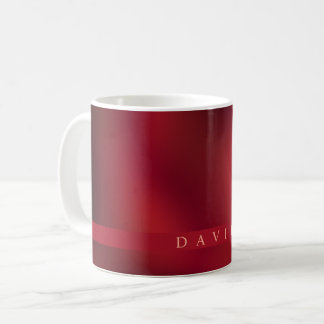 Moderne Abstrakte Rot- und Schwarzkaffee-Tasse Kaffeetasse