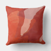 Moderne Abstrakte Rote Blume durch Forschung und E Kissen (Rückseite)