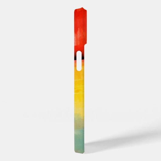Moderne Abstrakte rote Gelbe Malerei Case-Mate iPhone Hülle (Rückseite / Rechts)