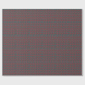 Moderne abstrakte rote Mohn-Blumenmuster Geschenkpapier (Flach)