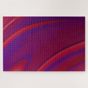Moderne abstrakte rote violette Spirale - hart 100 Puzzle
