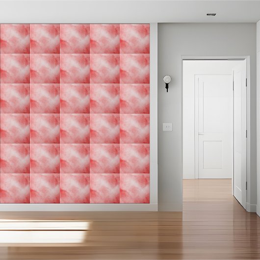 Moderne Abstrakte Rote Wasserfarbe Keramik Tile Fliese