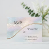 Moderne Abstrakte RSVP-Karte RSVP Karte (Stehend Vorderseite)